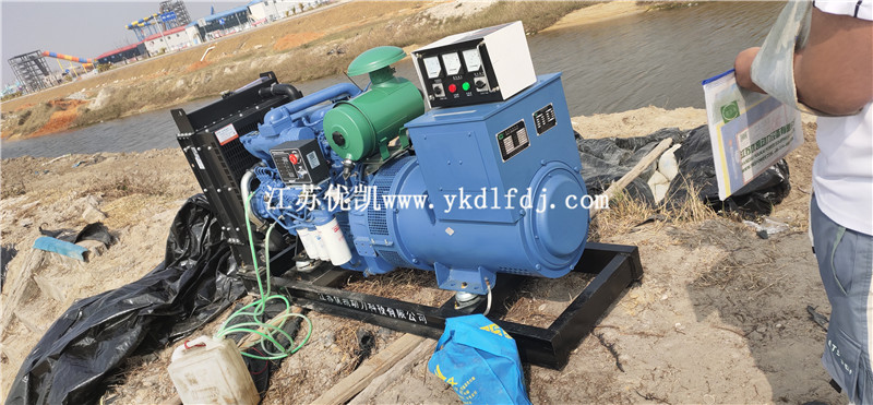 2021年2月3日，75KW玉柴發(fā)電機組交付廣西北海某工地使用